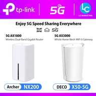 TP-Link Deco X50-5G | 5G AX3000 / Archer NX200 5G AX1800 Dual-Band Whole Home Mesh WiFi 6 Gateway Si