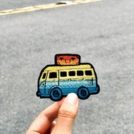 【去走走刺繡布貼】露營車款