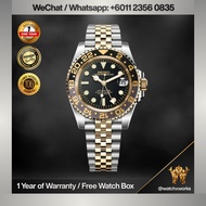 NH34 GMT Automatic GMT Master II Mod Watch Two Tone Silver & Gold | Sapphire Crystal | 40mm GMT Watc