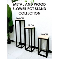 Flower Pot Stand | garden | Metal and wood | beautiful  | indoor decoration | home deco | asthetic l