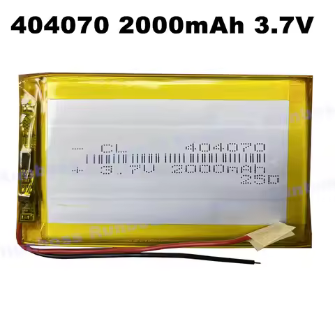 1-10PCS 3.7V 2000mAh 404070 Lithium Polymer Rechargeable Battery For Sony MP3 US374169 A8T MP4 MP5 P