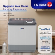 Fujidenzo 8 Kg Twin Tub Washing Machine JWT-801 (Gray