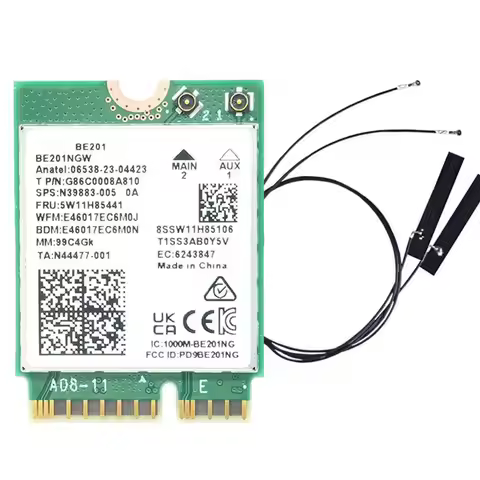 X49A-BE201 BE201NGW WIFI7 Card M. 2 Cnvio3 Wireless WIFI Module 8774Mbps Tri-Band BT5.4 For Windows 