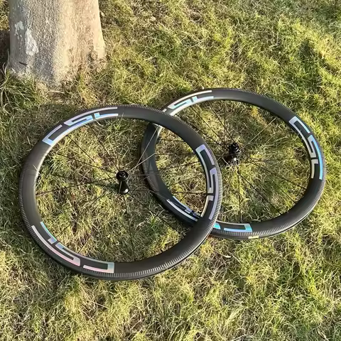 CSC New Item 1230g Rim/ V Brake 3.2mm Carbon Spokes Carbon Wheels 3K Braking Edge V268 54T Road Bike