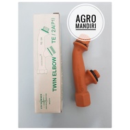 Spare part Original Sprayer PB-16 Twin Elbow / Spuyer Nozzle 2 Cabang No 04