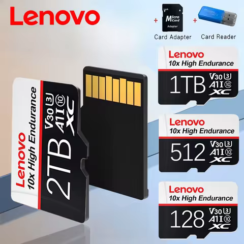 Lenovo 2TB High Speed Memory Card 1TB 512GB 256GB Class 10 Micro TF SD Card 1TB SD Memory Card For N