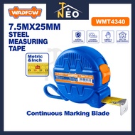 WADFOW WMT4340 Steel Measuring Tape (7.5m/25mm) With Metric and Inch Unit Reading