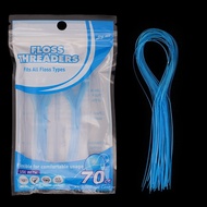 Dental Floss Threaders Tooth Floss Holder Between Orthodontic Braces Bridge Traction Braces