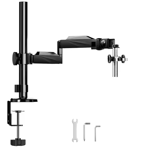 TOMLOV Flexible Arm for Digital Microscope Stand Articulating Arm Clamp 360°Rotatable Universal Focu