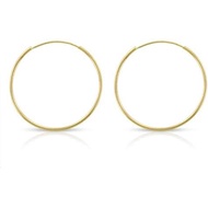 14k Solid Gold Endless Hoop Earrings, 14k Gold Thin Hoop Earrings, Cartilage Earrings, Helix Earring