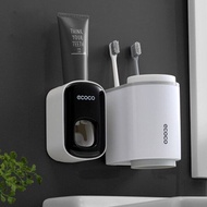 [พร้อมส่ง]ECOCO เครื่องจ่ายยาสีฟันติดผนังห้องน้ำอุปกรณ์ห้องน้ำกันน้ำ E1922