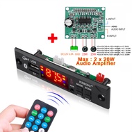 DC 12V Bluetooth 5.0 Wireless MP3 Player WMA Decoder Board USB TF FM Radio 3.5mm AUX Module Car Kit 