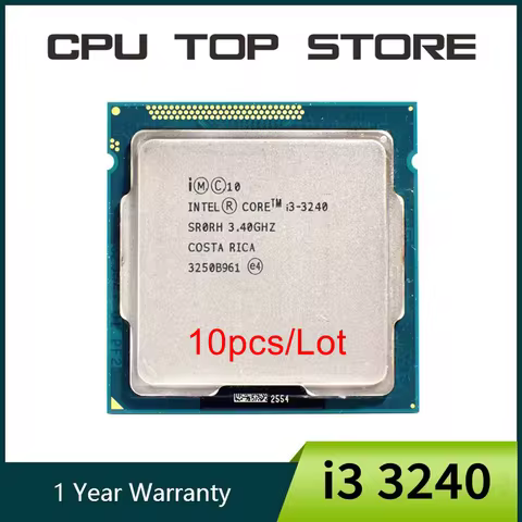 10pcs/Lot Intel Core i3 3240 3.4GHz LGA 1155 CPU Processor