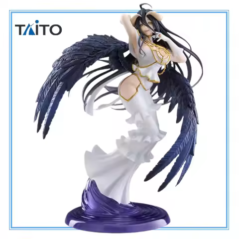In Stock Original TAITO Overlord Albedo PVC 29CM Anime Character Model Collection Desktop Decoration