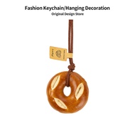 Handmade Alkali Water Bread Pendant Cute Car Rearview Mirror Pendant Bagel Cute Mini Accessories diy