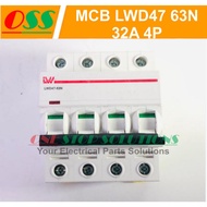 CIRCUIT BREAKER MCB AC LWD47-63N 4P 32A