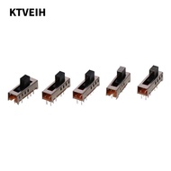 KTVEIH 5pcs Micro Slide Switch, SS-24E01 5mm Toggle Toggle Switch, Vertical 4 Position 10P 2P4T Micr