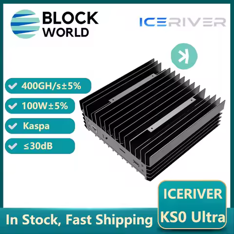 IceRiver KS0 Ultra 400Gh/S 100W KAS Miner Iceriver Kaspa Miner With PSU Iceriver KS0U KAS Mining Rig