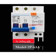 Anti-shock circuit breaker 2P 63A/220V CB anti-leakage circuit breaker, anti-shock circuit breaker