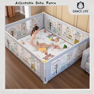 【GraceLife】Playpen Baby Lifting Fabric Baby Safety Fence (180*200&180*150CM)Baby Foldable Playpen 围栏