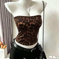 Leopard Print Top Leopard Print Vest Leopard Print Sling Polka Dot Top Design Top Leopard Print Wome