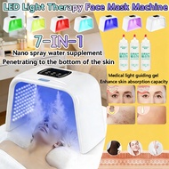 7 Colors Light Therapy Facial Mask Skin Rejuvenation Acne Anti Wrinkle LED Photon Mask