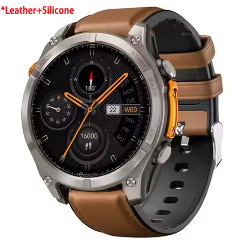 22mm Leather+Silicone Strap for Zeblaze Stratos 4 3 2 Bands Zeblaze Vibe 8 7 7Pro Btalk 2 3 Pro Ares