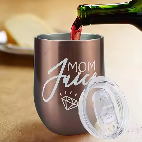 2 Replacement Lids for Wine Glasses, Eggshell Cup Lids, 12oz Egg Cup Lids, Sealing Sliding Lids, Sui