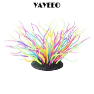 YAYEEO Artificial Sea Anemone Coral, Silicone Colorful Silicone Anemone Coral, Ornament Luminous Fea