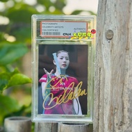 Japanese Athlete Shida Chiyo Autographed Photo 10cm Promotional Photos Gift for Friends Collection M