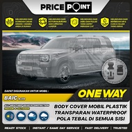 BAIC BJ30 Car Cover, Thick Transparent Plastic, Waterproof, Anti-Scratch, ONEWAY