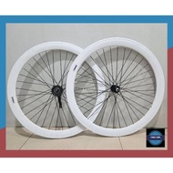 [Terbaru] Wheel Set Velg Fiksi Fixie Torpedo Comet Double Wall 700C 36