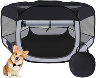Dog Cat PlaypenPortablePuppy PlaypenRabbit Puppy Dog Play Pen for IndoorsDogs Tent for Indoor CatsKi