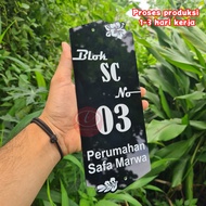 House Number Plate Wall Decoration - House Number Block Decoration - House Number Plate - Acrylic Ho