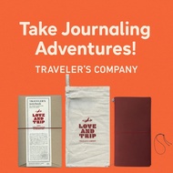 TRAVELER’S COMPANY Notebook Regular Size – LOVE AND TRIP Red Edition Journal