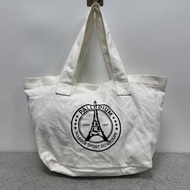 法國 Palladium 米白色帆布 SHOPPER 側咩袋