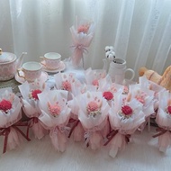早鳥優惠 母親節 康乃馨 擴香乾燥花 粉紅紗包裝小花束 工商送禮