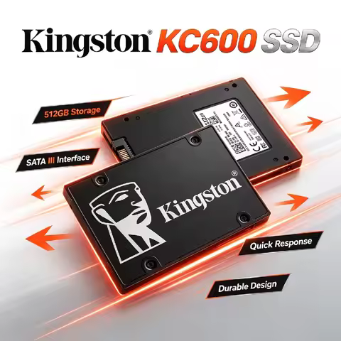 Brand+ Kingston KC600 256GB 512GB 1TB 2TB SATA SSD 2.5 Inch Internal Solid State Drive High Speed 55