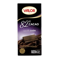 西班牙 VALOR 82%純黑巧克力片  100g  1片