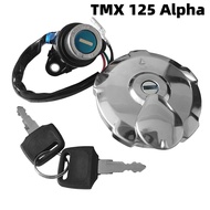 TMX 125 Alpha TMX 155 Ignition Switch Motorcycle Main Switch With Gas Tank Cover Fuel Tank Cap