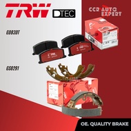 TRW Premium  ผ้าดิสเบรค หน้า  หลัง Toyota Corolla AE100EE100 ปี 1991-1996  สามห่วง GDB 3223 DT  GS 8