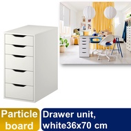 iKea ALEX Drawer cabinet unit, blue/ white 36x70 cm
