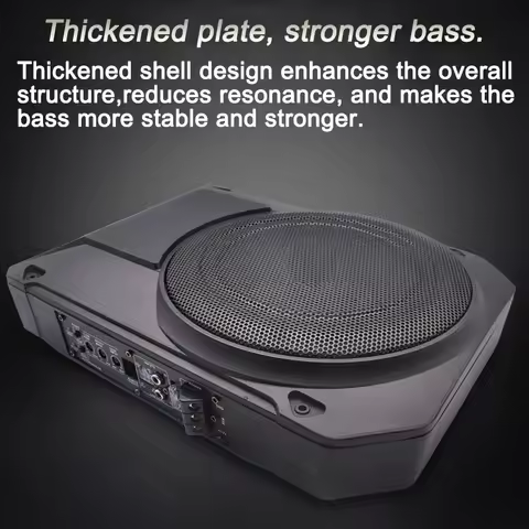 Car Subwoofer 10 Inch 800W Under Seat Car Audio Subwoofer Modified 12V High Power Audio System Music