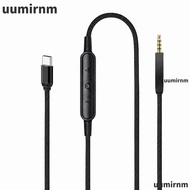 UUMIR 2.5mm to Type C Cable, With Mic Lossless Noiseless 2.5mm to USB C Sound Cord, Flexible 4.9ft /