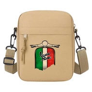 V-espa Motorcycle Culture Unisex Crossbody Bag Small Shoulder Messenger Bag, Two-Wheeler Icon Design