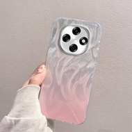 For OPPO F31 F29 Pro 5G Acrylic Casing Luxury Glossy Gradient Soft Silicone Edge Phone Case