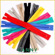 12PCS ZIP KAIN BIASA / ZIP BIASA 7 INCI 8INCH / ZIP KAIN BERWARNA