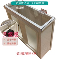 ความจุขนาดใหญ่แห้ง Anti-theft กระต่าย Hay ชั้นวางพร้อมฝาปิด Super Large Feeder กล่องกระเป๋า < Ne1> ฝ