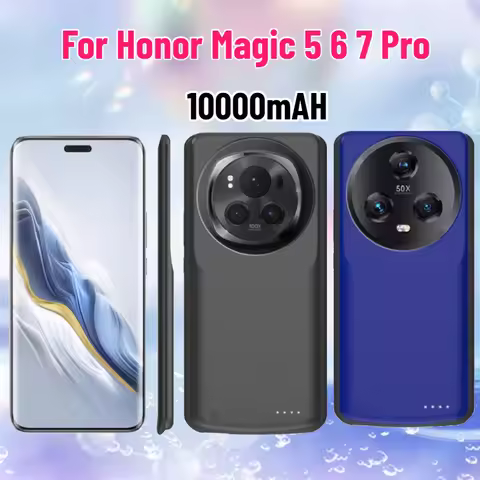 10000mAh Power Bank Cover for Honor Magic 5 6 7 Pro External Battery Cases Portable Power Bank Cover