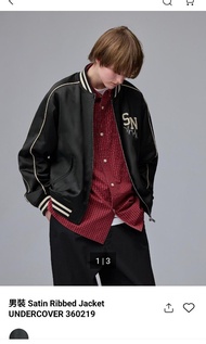 全新有牌gu undercover外套 satin jacket size M L黑色